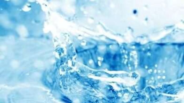 Blue water splash. Clear and pure. Blue water splash. Clear and pure.
